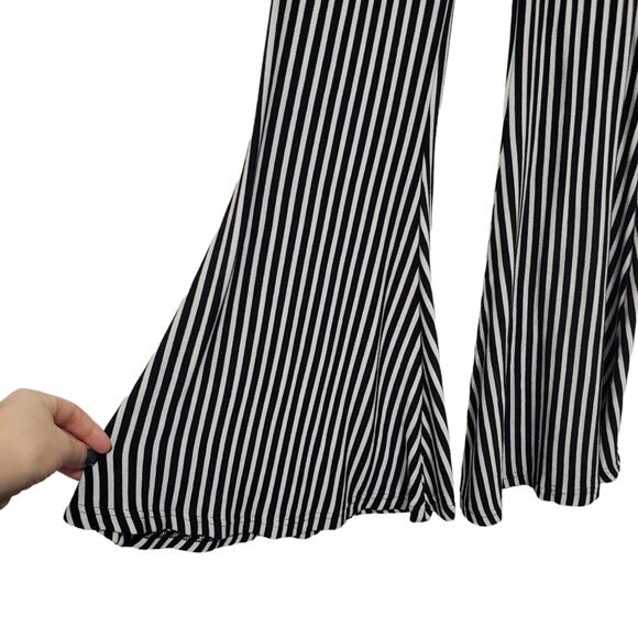 Olivaceous | Flare Leg High Rise Stretch Elastic Waist Pants - Picture 2 of 6